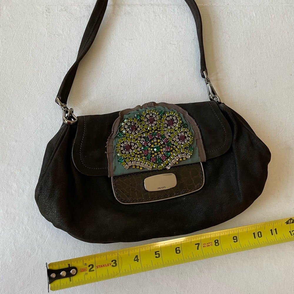 PRADA shoulder bag with beaded detail. - Picture 9 of 16